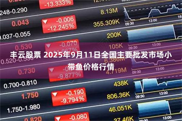 丰云股票 2025年9月11日全国主要批发市场小带鱼价格行情
