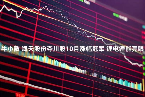 牛小散 海天股份夺川股10月涨幅冠军 锂电锂能亮眼